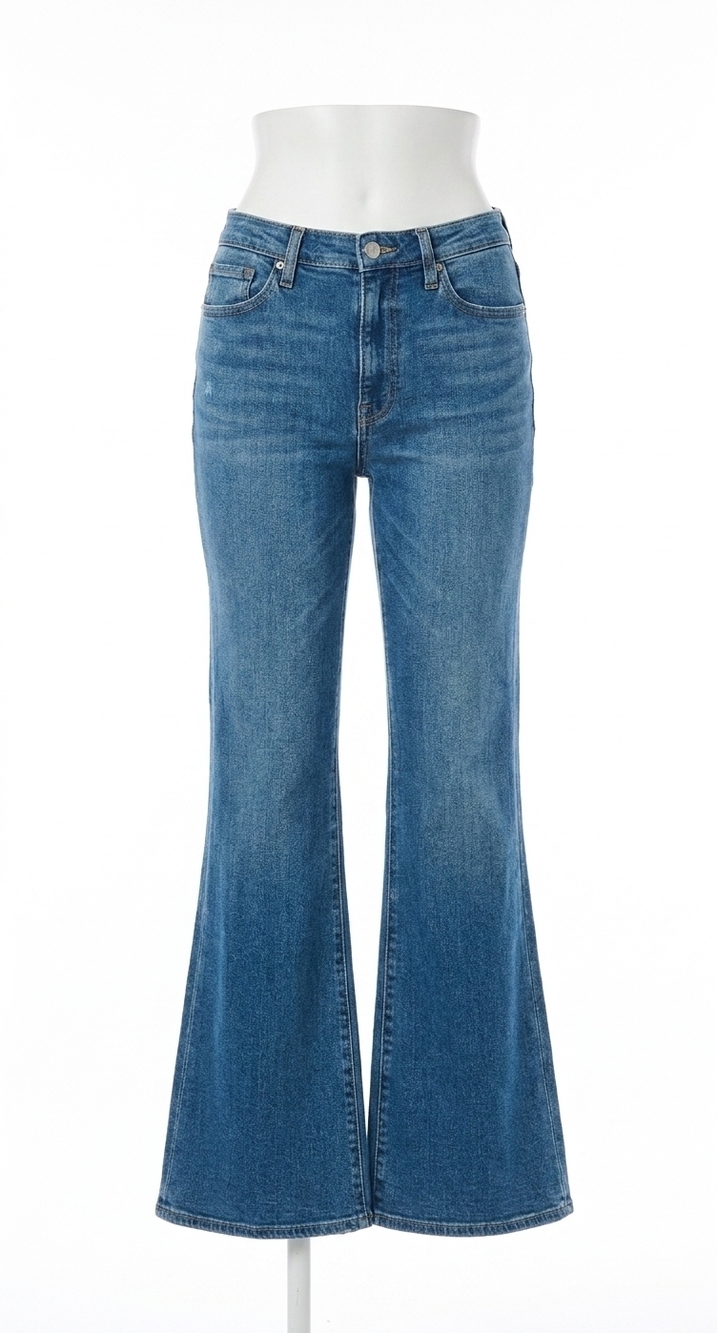 NEW DAZE sunset flare high rise jeans in too sweet